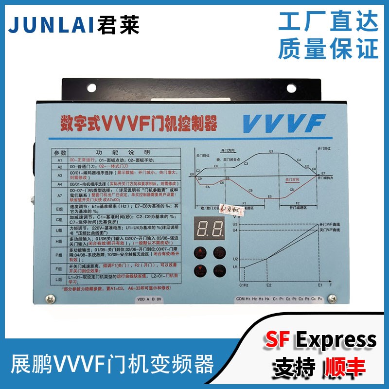 展鹏门机变频器VVVF控制器FE-D3000-A-G1-V卧式立式数字式变频器