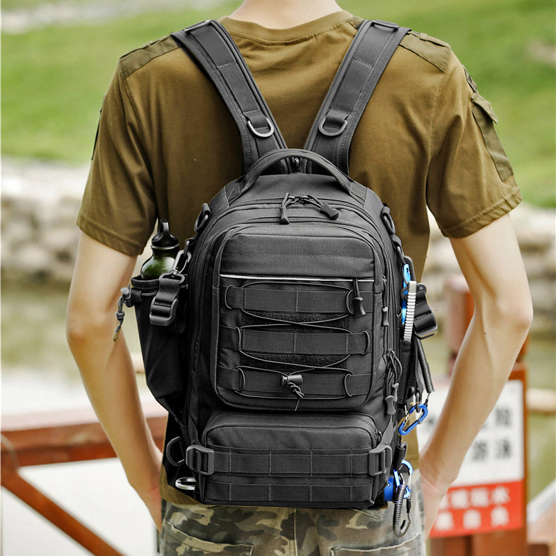 路亚包多功能单双肩两用钓鱼渔具装备插竿斜跨户外登山旅游电脑包,纺织面料/辅料/配套,服装加工设备,淘宝优惠券,粉丝福利购,淘宝优惠卷