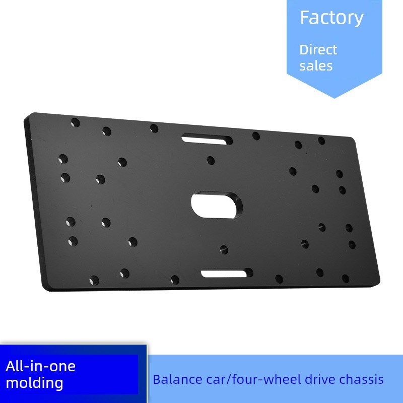 JGA25-370电机亚克力底盘JGB37-520通用小车底盘 平衡小车底盘