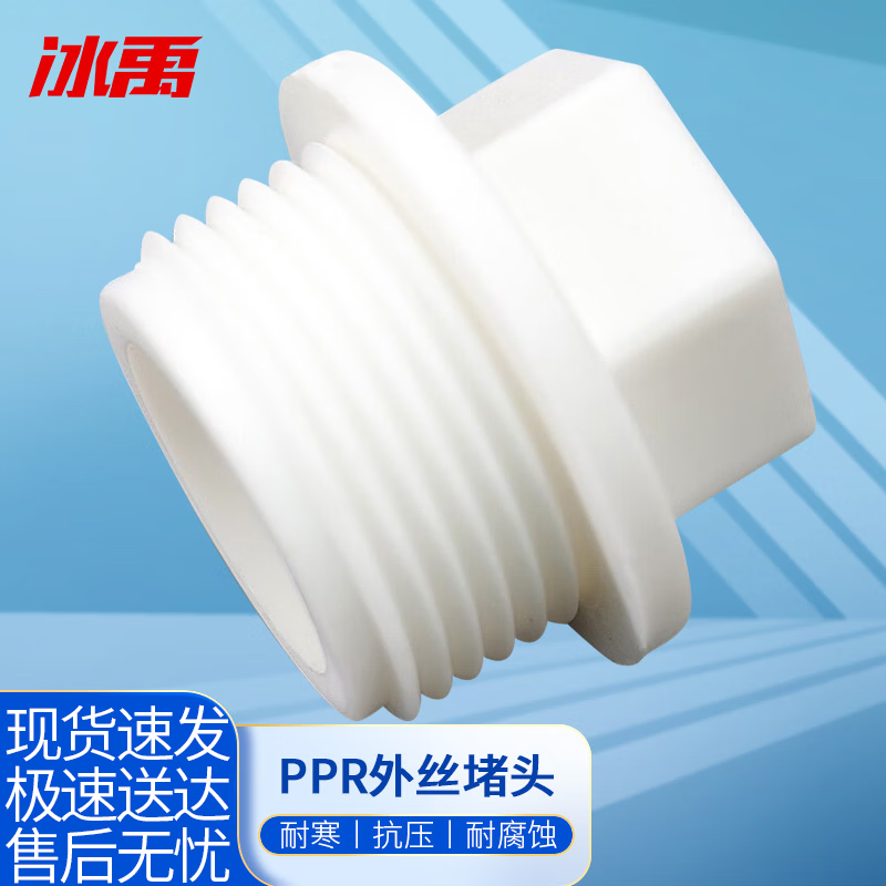 冰禹 PPR自来水管件 全塑管件堵头 BYxh-21