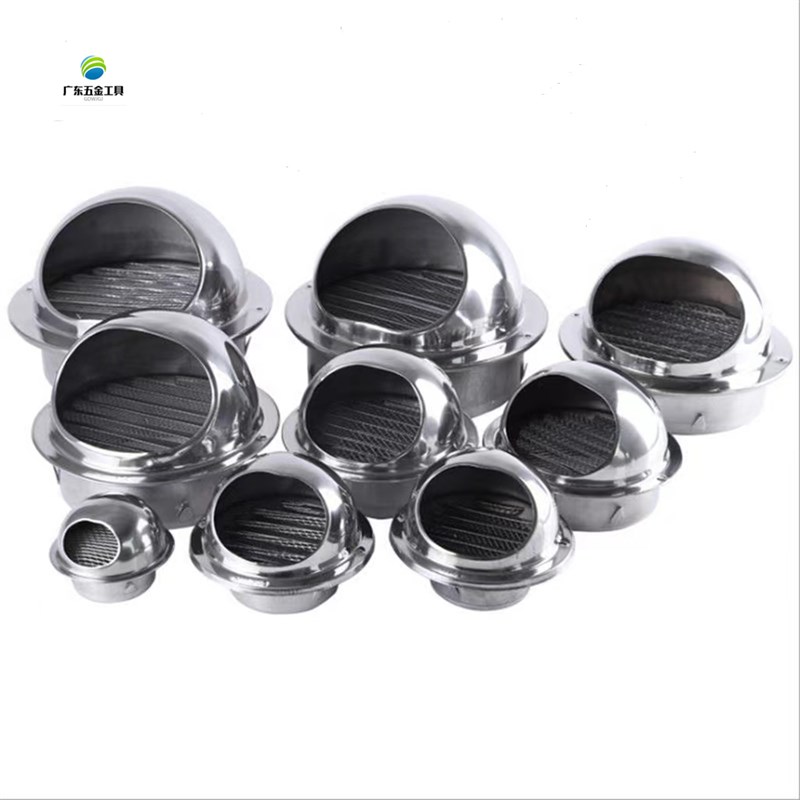 304不锈钢风帽油烟机排烟管外墙通风口PVC管出风口防鸟防雨防风罩