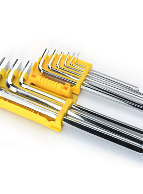 德国帕司特 9件套内六角扳手螺丝刀梅花六方 L型六棱6角组合套装