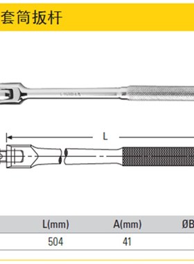 史丹利19MM系列F型套筒扳杆STMT89302-8-23替换89-302-1-22