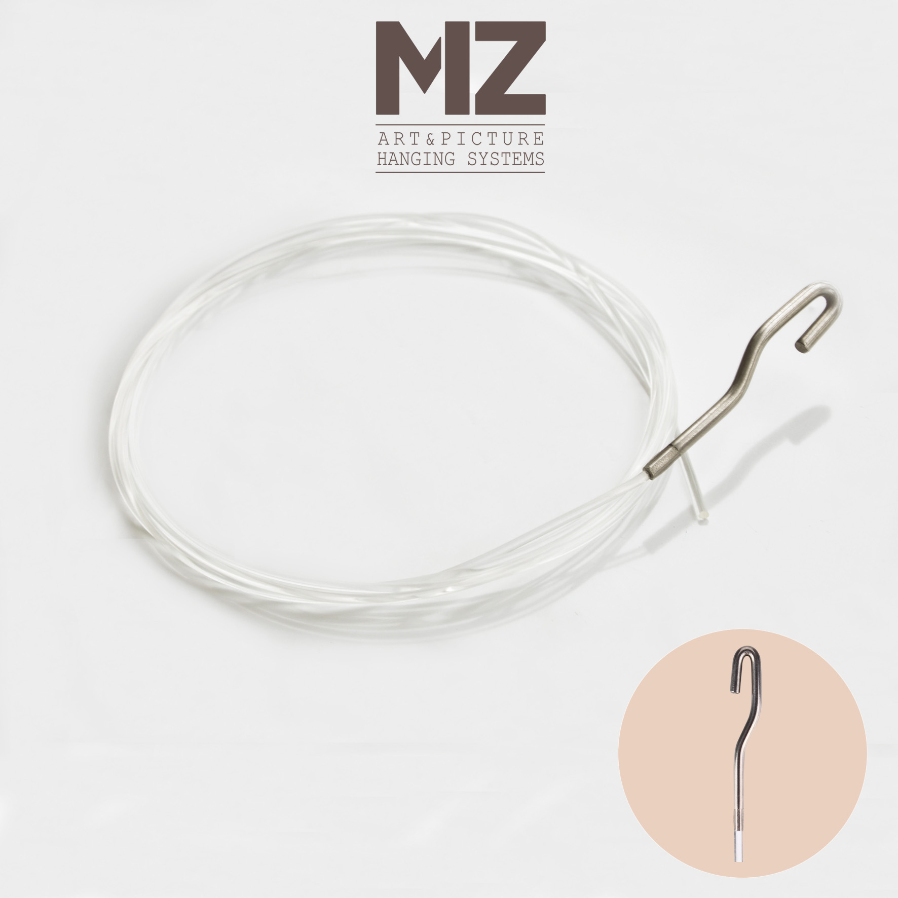 铭装牌挂画器挂画绳挂画缆绳装饰画挂钩挂画线透明尼龙挂绳画展