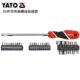 双色三色柄可弯曲螺丝批组套 25972 欧洲YATO易尔拓31件套1