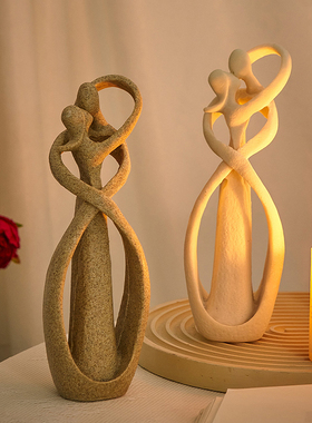 北欧简约抽象人物艺术p摆件创意家居客厅酒柜电视柜办公桌面装饰