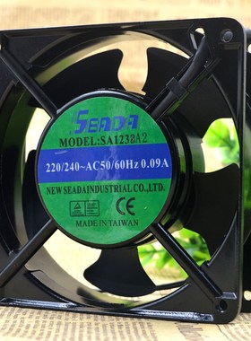 台湾 SEADA SA1238A2 12CM 12038 220V 0.09A 激光 焊机 散热风扇