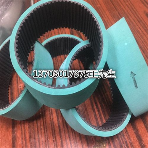 黑色橡胶同步带白色聚氨酯带钢丝同步带加红胶加海绵加绿胶加白胶