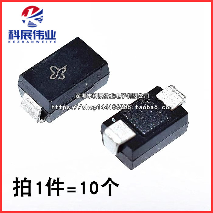 单/双向 SMAJ6.5A SMAJ6.5CA SMA 丝印:AK/WK TVS瞬态抑制二极管