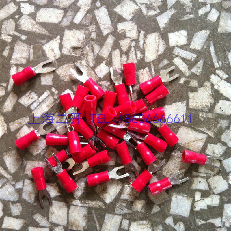 优质 冷压接线端子 叉形预绝缘端子 接线鼻 端头 SV5.5-8 500个