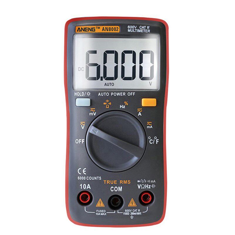 ANENG 8002万用表数字高精度全自动数显智能防烧电工维修家用包邮