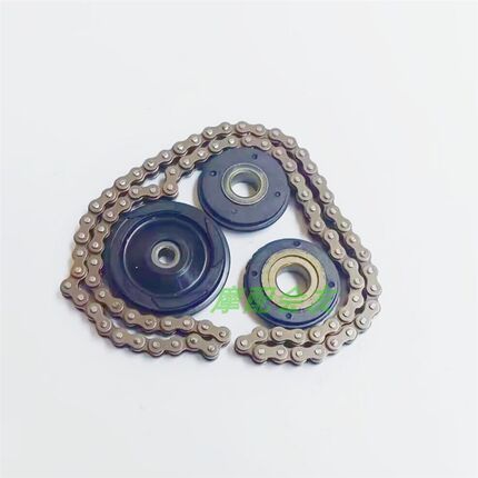新大本洲田SDH125-53 WH125-12锋郎 KYY三件轮张紧轮小链条时规链