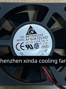 原台达Afb0612Vhd/Ehd 12V 0.27A 0.47A 6020 6cm冷却风扇