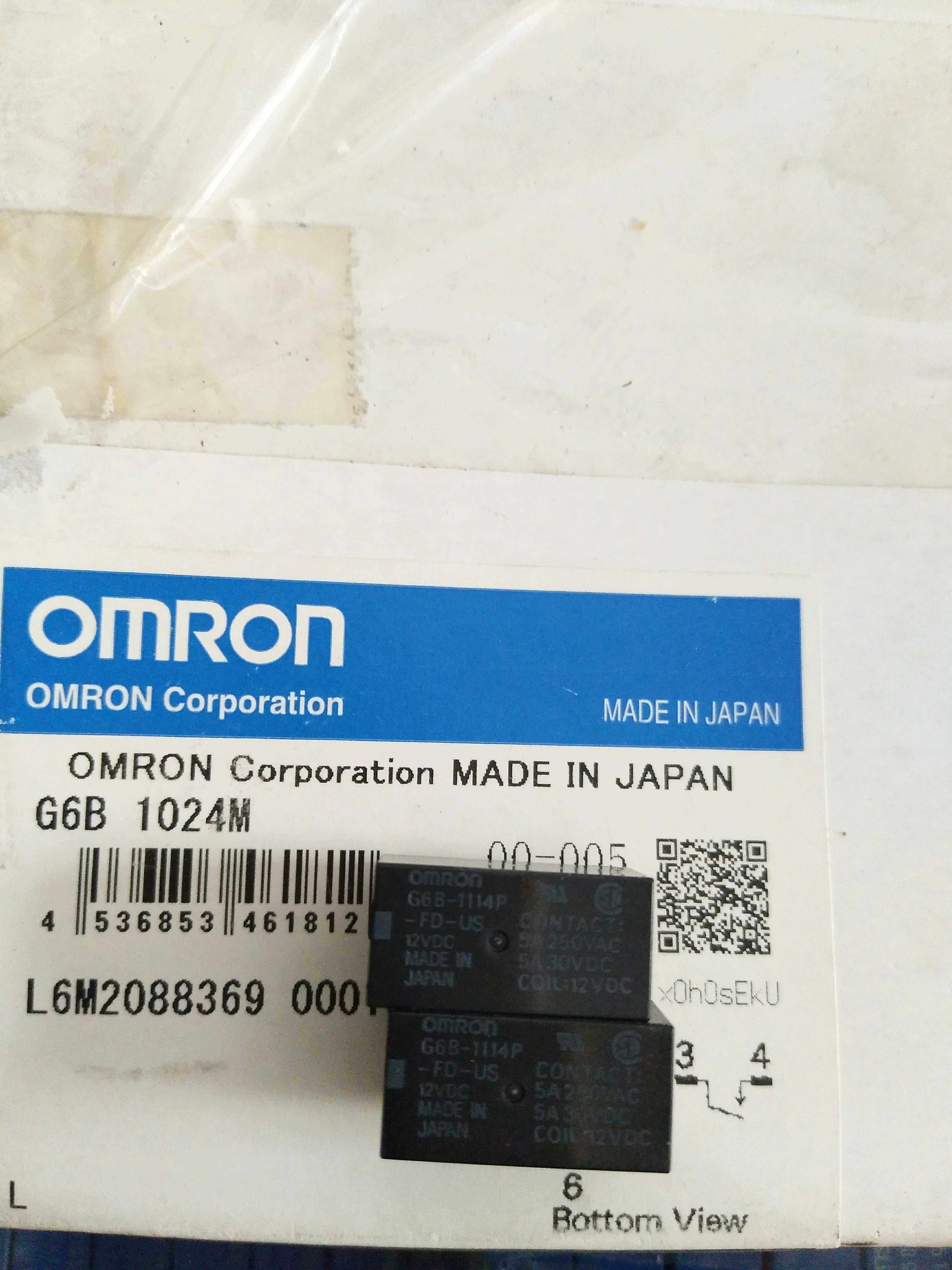 G6B-1114P-FD-US 12VDC正品全新OMRON继电器