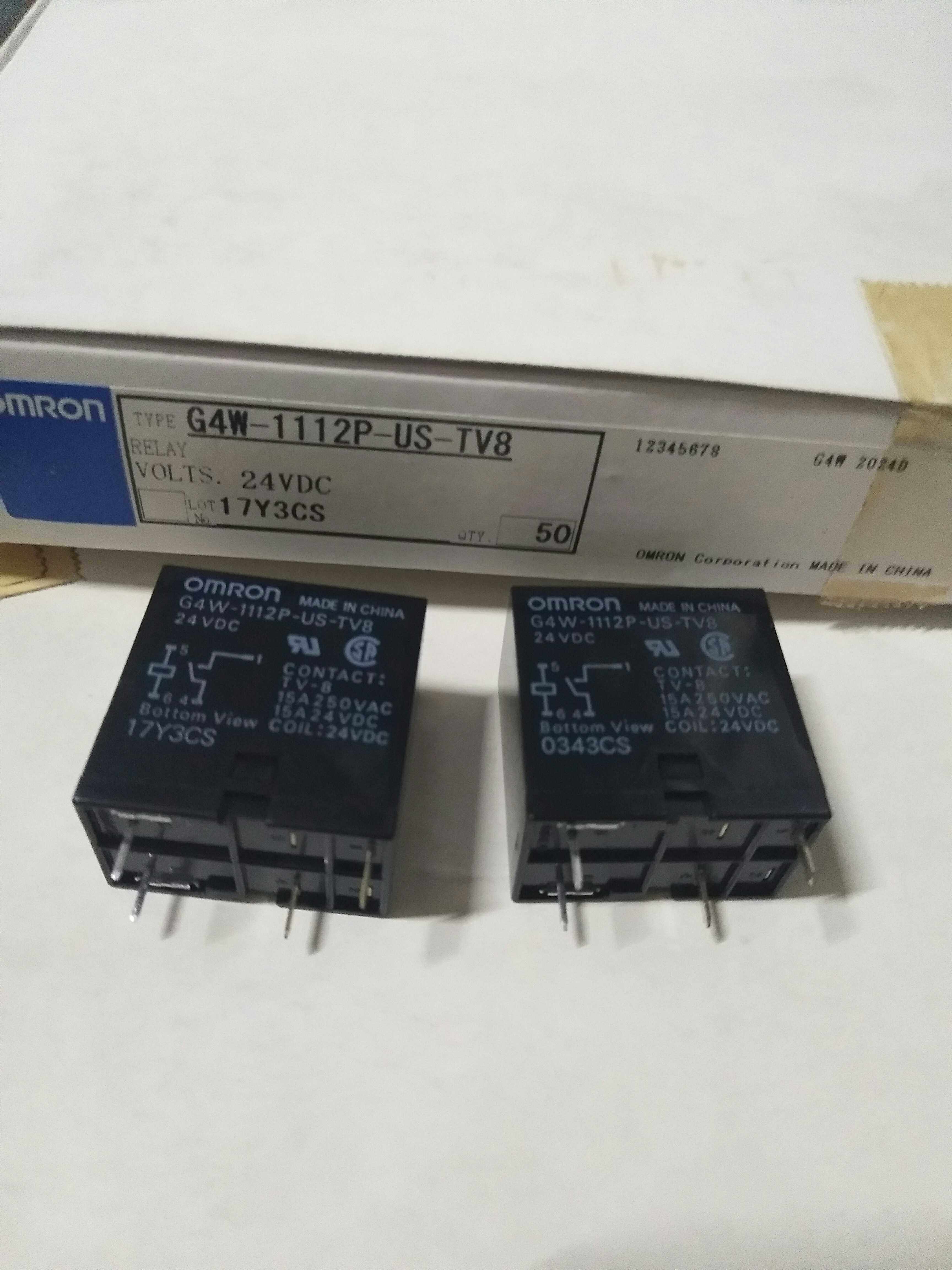 G4W-1112P-US-TV8 24VDC正品全新OMRON继电器,4脚,实物拍照