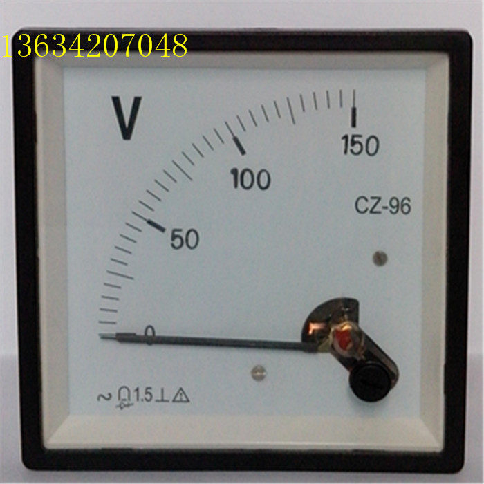 指针式励磁交流直流电压表CZ-96 150V 100V 75V 30V 600V机械表头