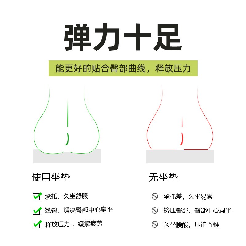 【N50轻弹科技】马蹄形坐垫乳胶椅子垫餐厅温莎椅垫四季餐椅垫子