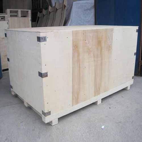 供应钢带包边免熏蒸包装箱 耐用可拆卸木Q箱 多功能实用木箱