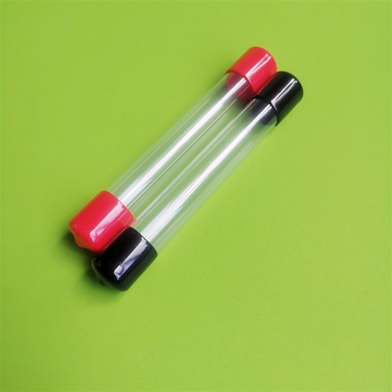 直径16mmPVC透明管带盖子硬塑料管透明管道透明包装管带堵头定做