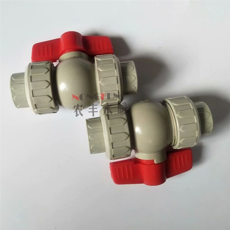 PPR 20mm25mm 32mm 全塑双头活接球阀 水管阀门 热熔开关配件