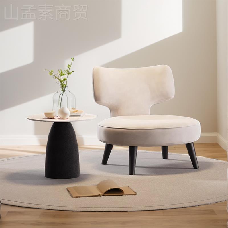 北欧创意单人沙酒发客谈厅简洽谈一桌UWD两椅组合店售约楼处洽休