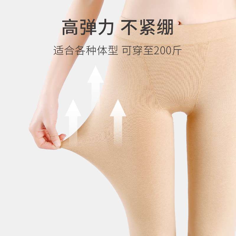 春织女士安全打底裤七分长裤纯棉夏季薄款中老年人防走光一件