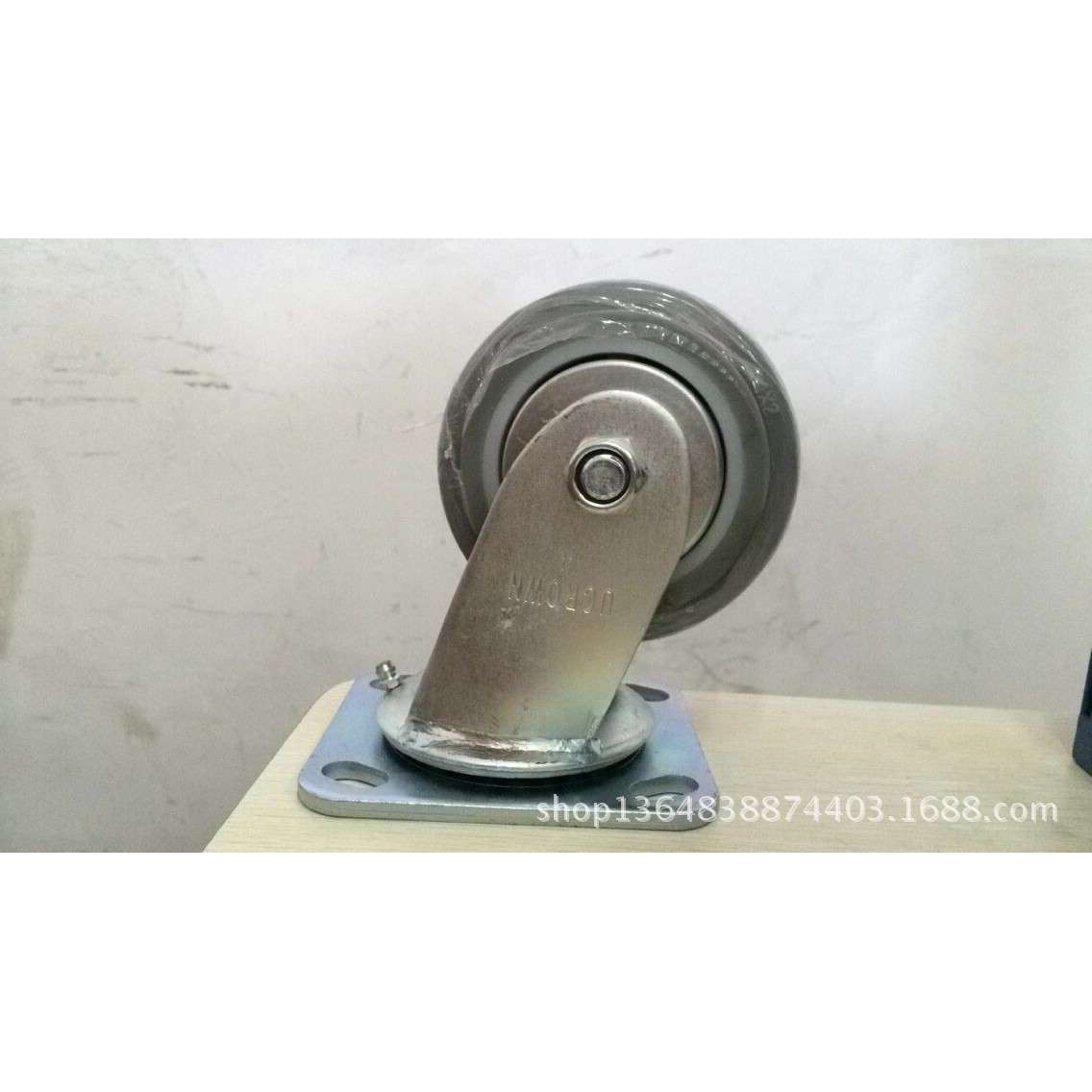 脚轮 4寸重型人造胶万向轮优冠脚轮静音轮厂家直销橡胶轮TPR轮