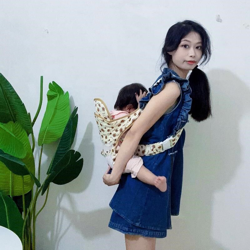 婴儿背带前后两用横抱式宝宝外出前抱式后背抱娃神器多功能轻便款