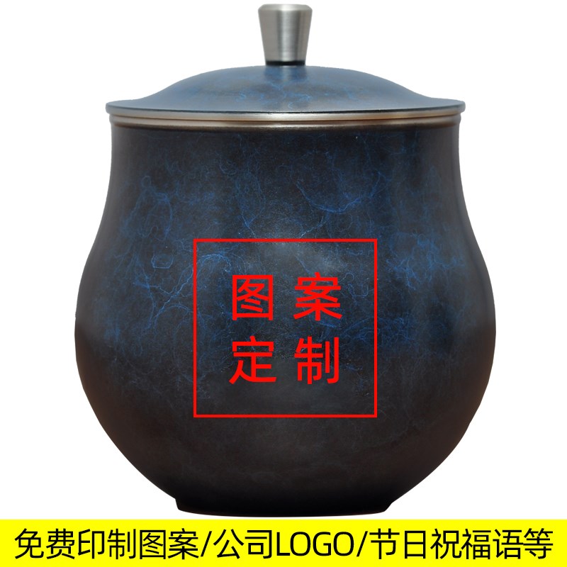 纯锡茶叶罐摆件储茶锡罐金属防潮密封罐公司企业商务礼品馈赠定制