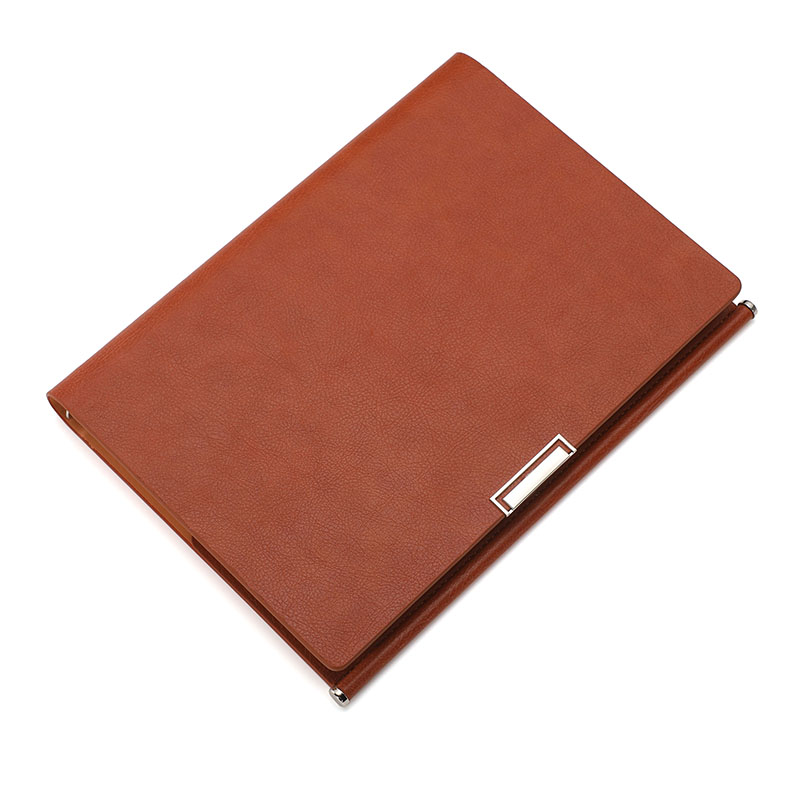 活页本商务办公记事本可p定制logo封面笔记本可替芯V活页夹A5本子