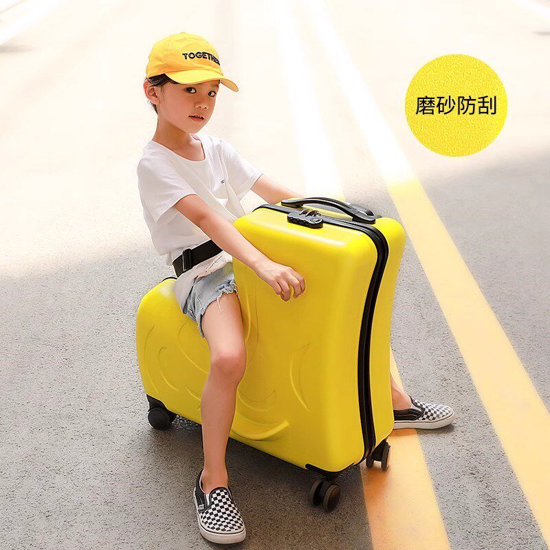 儿童行李箱宝宝可坐骑行箱拉杆箱女小男孩旅行箱子遛带娃代步神器