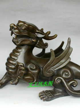 纯铜貔貅 摆件特大号 家居工艺品 铜雕