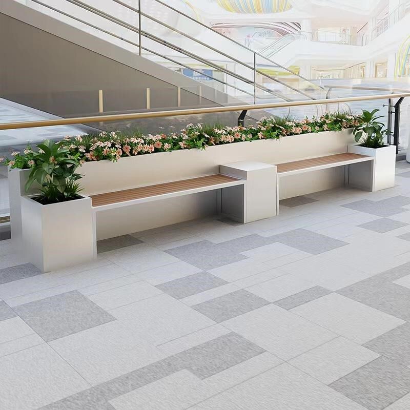露天庭院花坛花槽卡座户外公园商场街道坐凳花池种植花箱休闲座椅