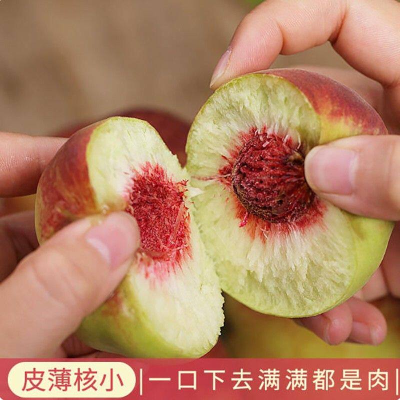 【小时候的味道】青州蜜桃 青皮红心 脆甜多汁桃子毛桃新鲜