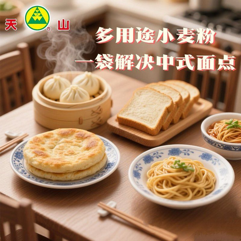 新疆天山面粉【精制粉5斤~10斤】新疆老字号奇台优质冬小麦绿色