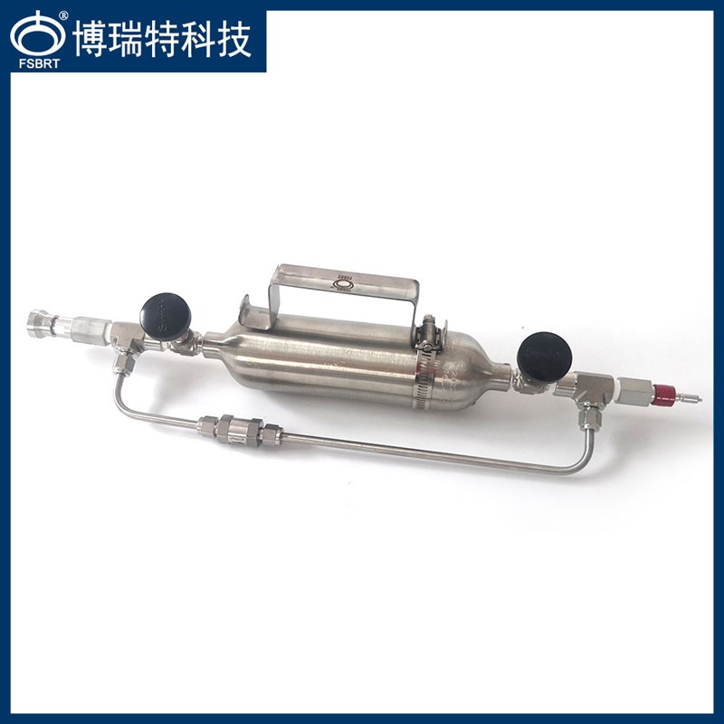 BPY-GQ300型 300ml【1/4NPT螺纹 无缝瓶体】采样钢瓶密闭取样系统