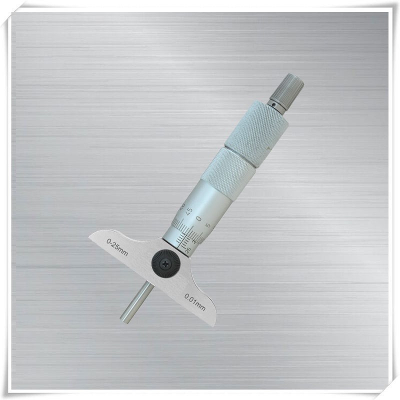 青量机械式深度千分尺平测头0-25mm外径千分尺202-61-200