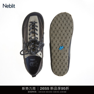 ORMA 子男女同款 2026SS新款 拼接色圆头休闲鞋 薄底户外鞋 NEBLIT