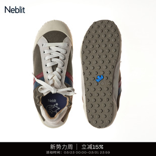 Duende 男女同款 NEB 25SS休闲运动拼色薄底柔软板鞋 NEBLIT