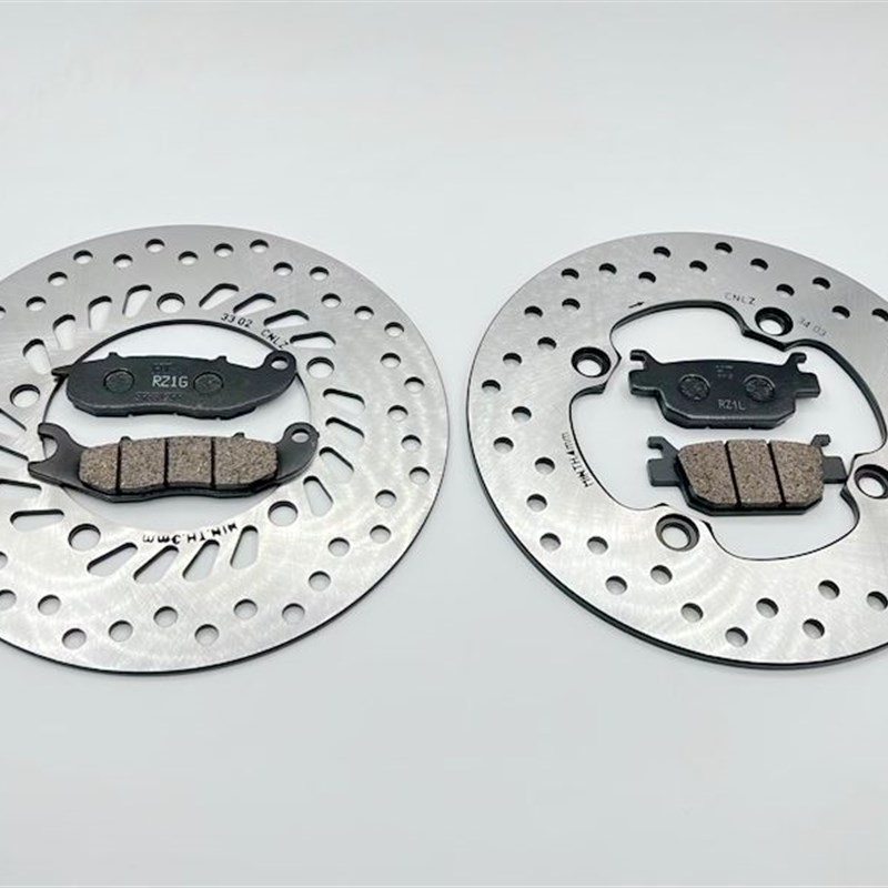 适用PCX160前后碟刹盘皮片WH150T-2前后刹车盘块片HT制动摩擦片块