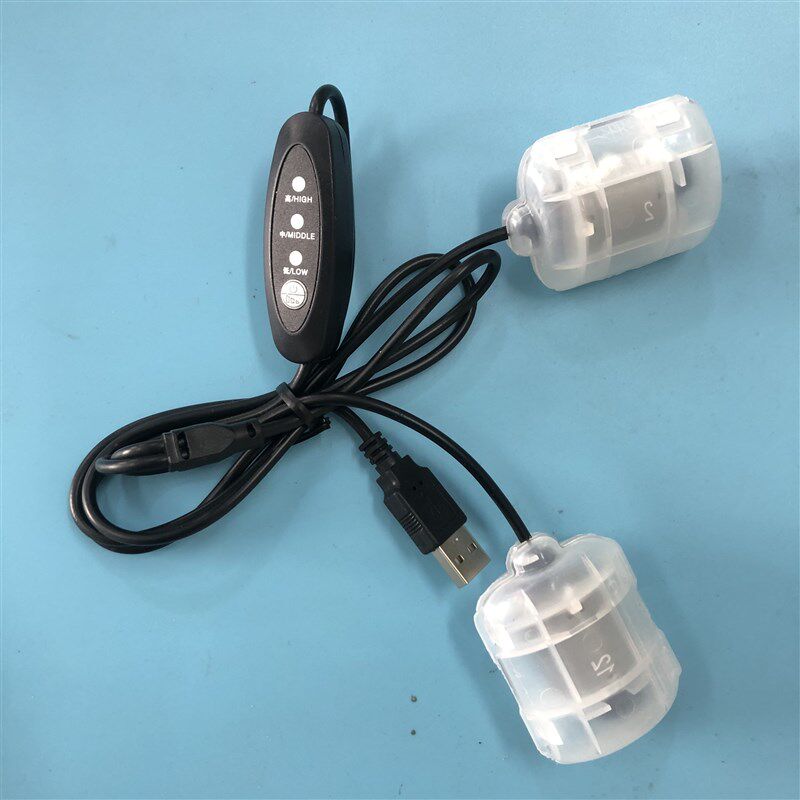 USB 三档调速振动按摩马达 一拖二 按摩枕腰靠座垫震动器配件