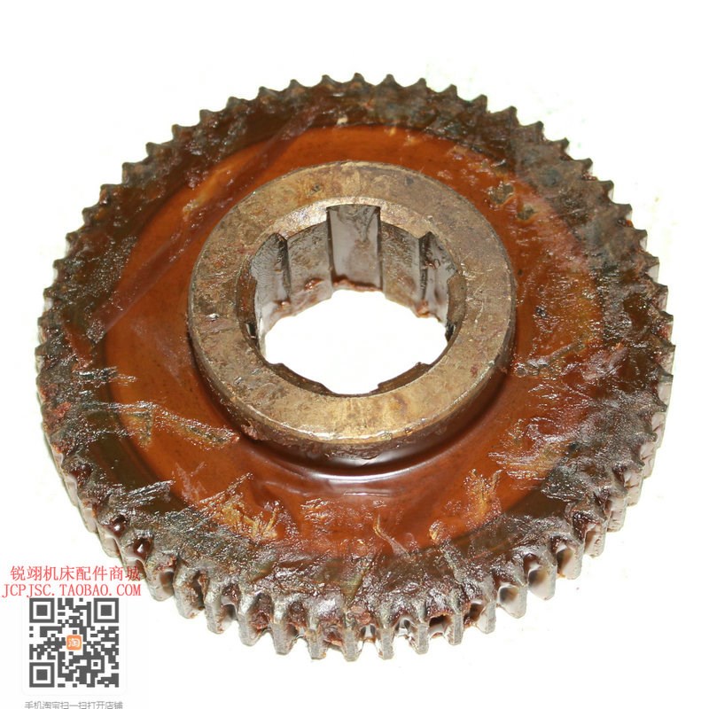 沈阳CA6136车床配件 齿轮Z58/M2/孔花键6-40-10