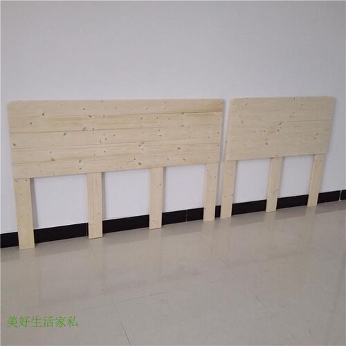 新品现代简约实木床头板双人榻榻米靠背松木经济型1.8靠背床头
