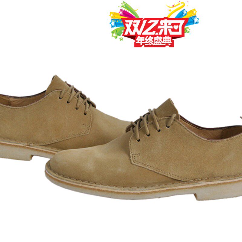新品反绒皮生胶底牛津鞋男士休闲鞋英伦纯色流行男鞋耐磨平跟低帮