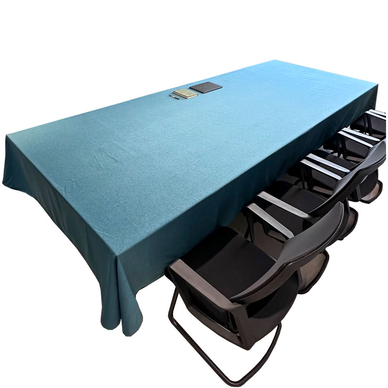 会议桌布加厚加大尺寸长方形桌布定制酒店活动商务展会签到台套罩
