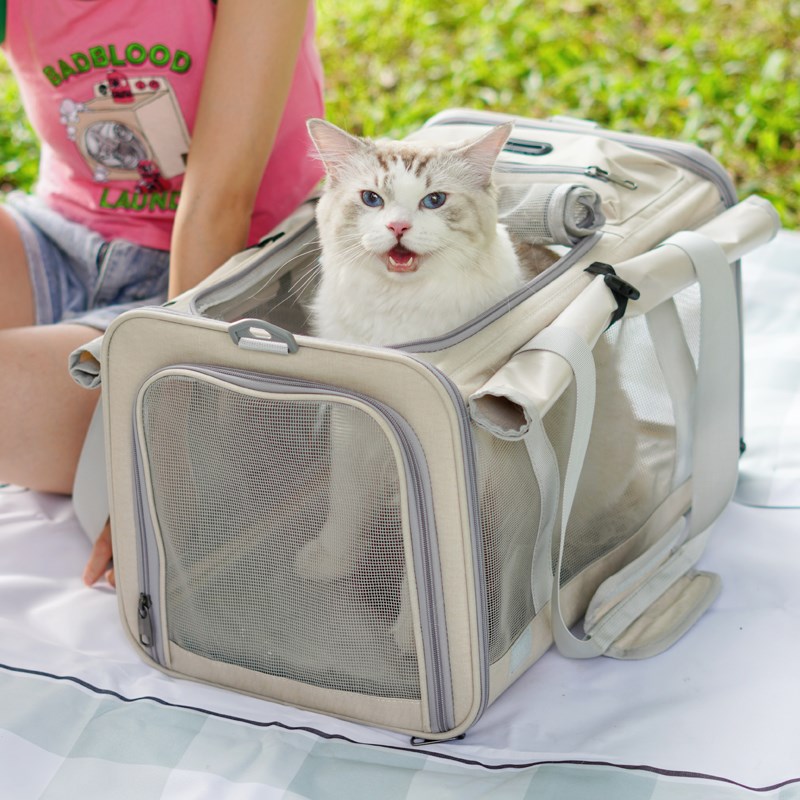 猫包外出便携透气单肩宠物背包大容量猫书包狗狗外出笼子猫咪用品