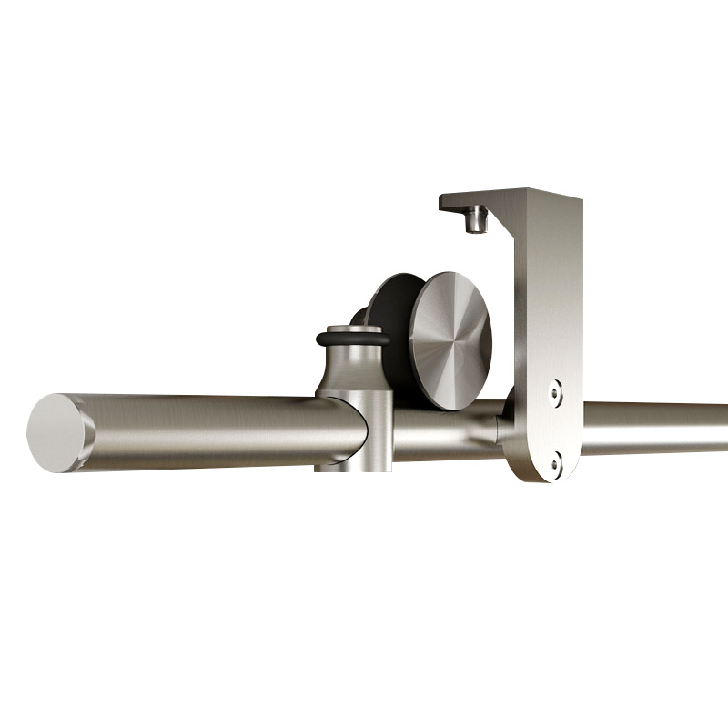 天花板谷仓门吊轨室内推拉移门木门滑道五金吊轮带配件门吊顶轨道