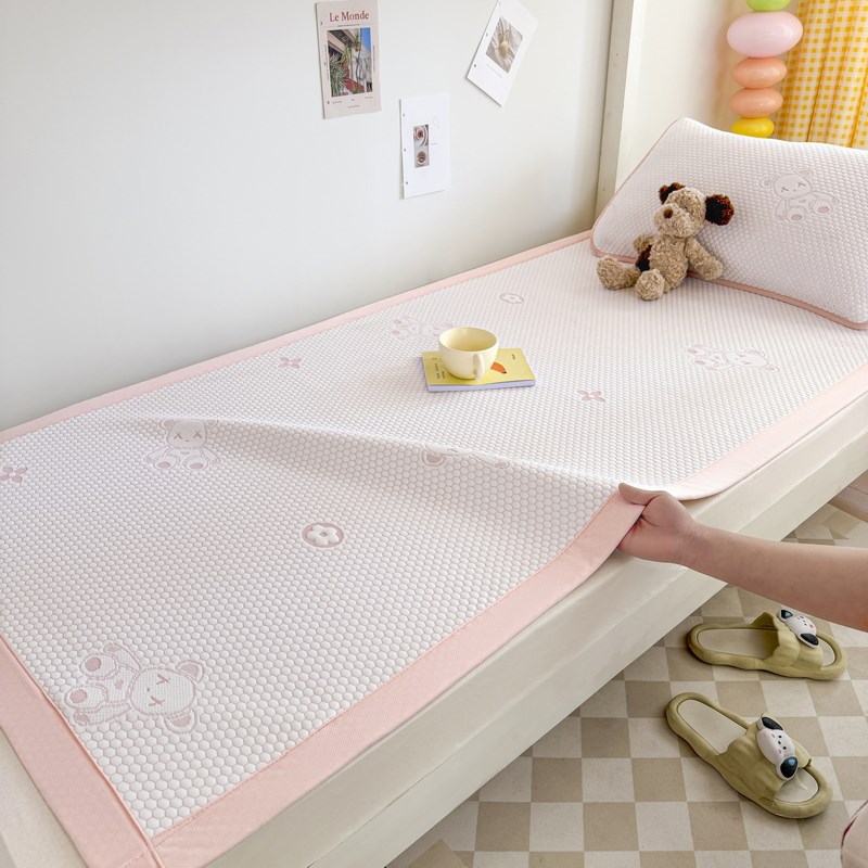 夏天2025新款凉豆豆冰丝凉席儿童学生宿舍单人住校0.9m米夏季