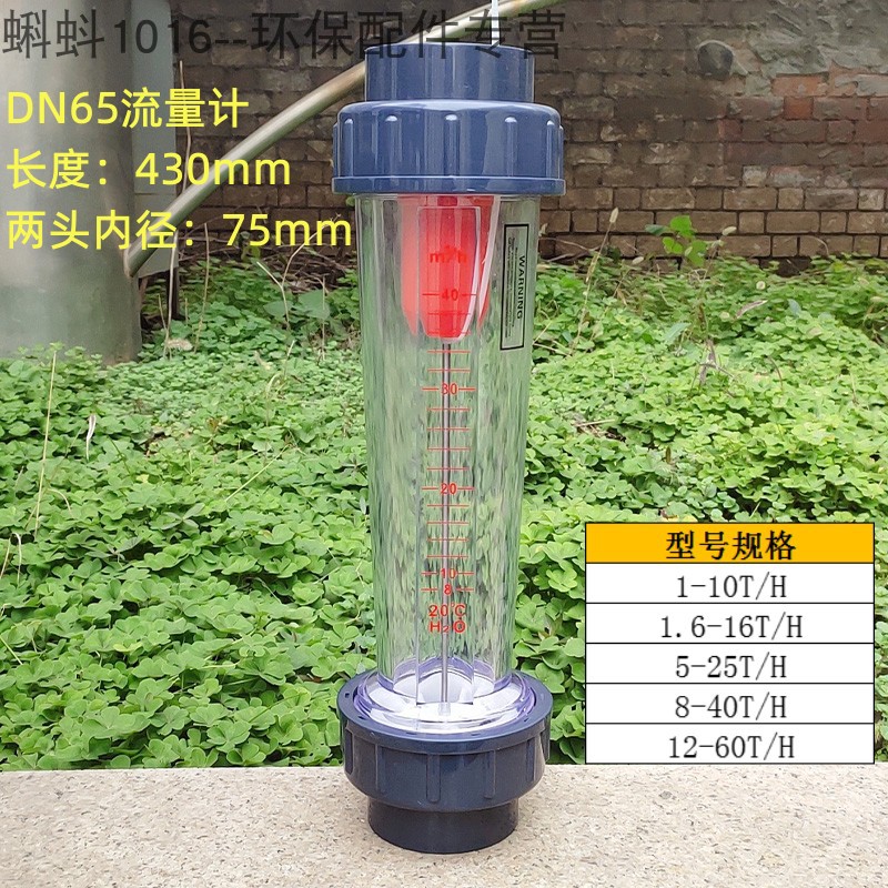 流量表LFS/LZS DN65管道式塑z料浮子/转子流量计 UPVC材质走液体