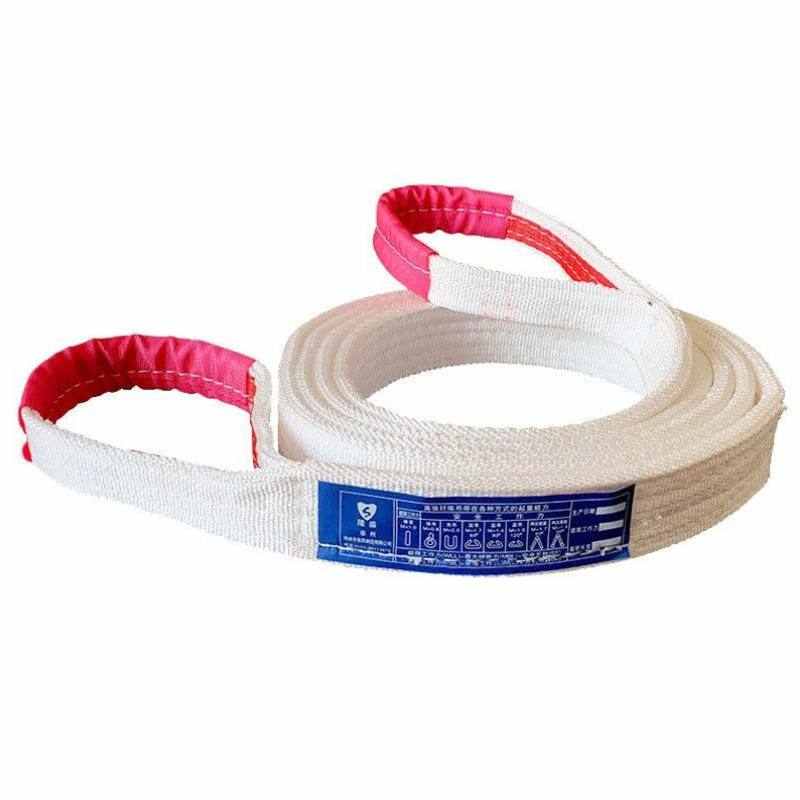 百达力白丙吊带高强度耐酸碱耐磨吊装带2吨4米白色5根